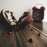 pomegranate chocolate clock, healthy hors d'oeuvres