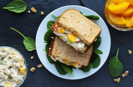 Chicken Salad and Peach Sandwich Recipe: A Sweet & Savory Delight