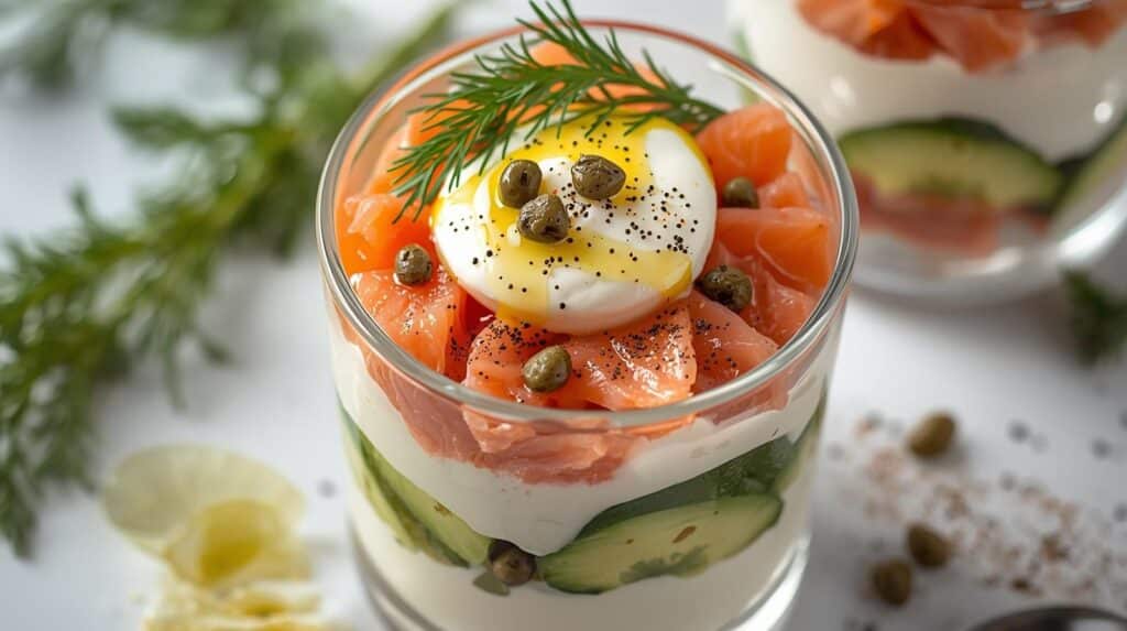 Savory Yogurt & Salmon Parfait