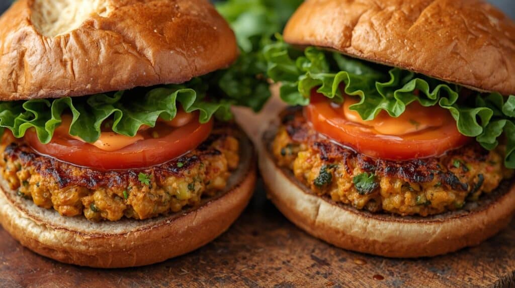 chickpea burger