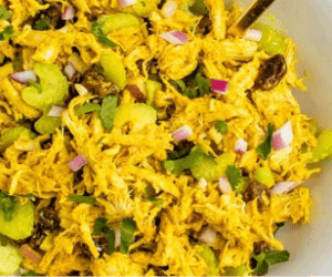 Curry Chicken Salad & Pistachio Farro Recipe: A Flavorful & Nutritious Meal