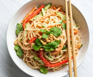 Thai Noodle Salad with Peanut Sauce Recipe | Fresh, Flavorful & Easy