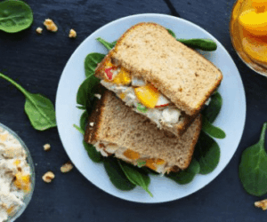 Chicken Salad and Peach Sandwich Recipe: A Sweet & Savory Delight