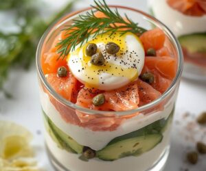 Savory Yogurt & Salmon Parfait